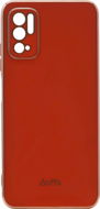 iWill Luxury Electroplating Phone Case a Xiaomi Redmi Note 10 5G készülékhez Orange - Telefon tok