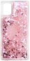 iWill Glitter Liquid Heart Samsung Galaxy A51 rózsaszín tok - Telefon tok