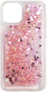 iWill Glitter Liquid Heart Case for Apple iPhone 11 Pro, Pink - Phone Cover