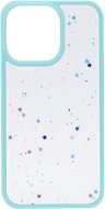 iWill Clear Glitter Star Phone Case iPhone 13 Pro Blue tok - Telefon tok