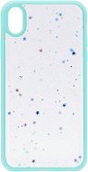 iWill Clear Glitter Star Phone Case pre iPhone XR Blue - Kryt na mobil