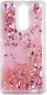 iWill Glitter Liquid Heart Xiaomi Redmi 8 rózsaszín tok - Telefon tok