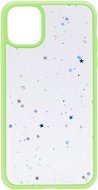 iWill Clear Glitter Star Phone Case az iPhone 11 készülékhez Green - Telefon tok