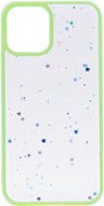 iWill Clear Glitter Star Phone Case az iPhone 13 mini készülékhez Green - Telefon tok
