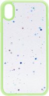 iWill Clear Glitter Star Phone Case pre iPhone XR Green - Kryt na mobil
