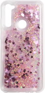iWill Glitter Liquid Heart Case for Xiaomi Redmi Note 8T, Pink - Phone Cover