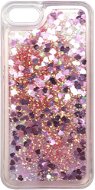 iWill Glitter Liquid Heart Apple iPhone 7 / 8 / SE 2020 rózsaszín tok - Telefon tok