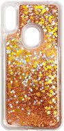 iWill Glitter Liquid Star Case HUAWEI Y6 (2019) készülékhez - Rose Gold - Telefon tok