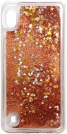 iWill Glitter Liquid Star Case for Samsung Galaxy A10, Rose Gold - Phone Cover