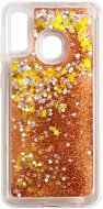 iWill Glitter Liquid Star Samsung Galaxy A20e Rose Gold tok - Telefon tok