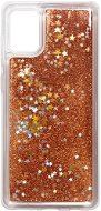 iWill Glitter Liquid Star Case for Samsung Galaxy A31, Rose Gold - Phone Cover