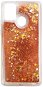 Phone Cover iWill Glitter Liquid Star Case for Samsung Galaxy M21, Rose Gold - Kryt na mobil