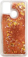 iWill Glitter Liquid Star Case for Samsung Galaxy M21, Rose Gold - Phone Cover