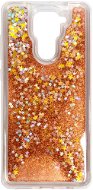 iWill Glitter Liquid Star Case for Xiaomi Redmi Note 9, Rose Gold - Phone Cover