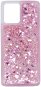 iWill Glitter Liquid Heart Realme 8 Pro rózsaszín tok - Telefon tok