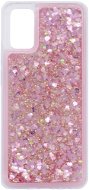 iWill Glitter Liquid Heart Case for Samsung Galaxy A02s, Pink - Phone Cover