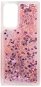 iWill Glitter Liquid Heart Case for Samsung Galaxy A52, Pink - Phone Cover