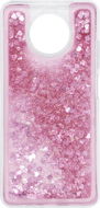 iWill Glitter Liquid Heart Case for Xiaomi Redmi Note 9T 5G, Pink - Phone Cover