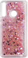 iWill Glitter Liquid Heart Case for Huawei P40 Lite, Pink - Phone Cover