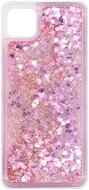 iWill Glitter Liquid Heart Case for Samsung Galaxy A22 5G, Pink - Phone Cover