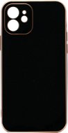 iWill Luxury Electroplating Phone Case az iPhone 12 készülékhez Black - Telefon tok