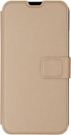 iWill Book PU Leather Case az Apple iPhone X / Xs telefonhoz, arany - Mobiltelefon tok