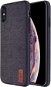 MoFi Fabric Back Cover iPhone Xs, fekete - Telefon tok