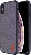 MoFi Fabric Back Cover iPhone Xs Grau - Handyhülle