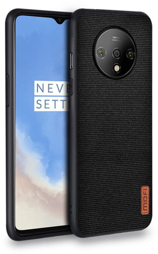 MoFi Fabric Back Cover OnePlus 7T Schwarz - Handyhülle - Hauptbild