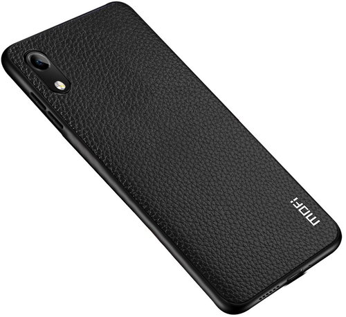 MoFi Litchi PU Leather Case Honor 8A Schwarz - Handyhülle - Hauptbild