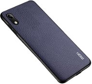 MoFi Litchi PU Leather Case for Honor 8A Blue - Phone Cover