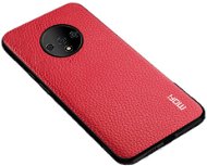 MoFi Litchi PU Ledertasche OnePlus 7T Rot - Handyhülle