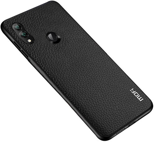 MoFi Litchi PU Leather Case Samsung Galaxy A40 Black - Phone Cover - Main image