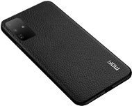 MoFi Litchi PU Leather Case Samsung Galaxy S20+, fekete - Telefon tok