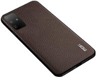 MoFi Litchi PU Leather Case Samsung Galaxy S20+, barna - Telefon tok
