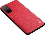 MoFi Litchi PU Leather Case Samsung Galaxy S20 Ultra 5G, piros - Telefon tok