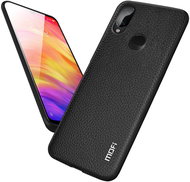 MoFi Litchi PU Leather Case for Xiaomi Redmi Note 7 Black - Phone Cover