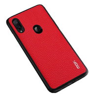 MoFi Litchi PU Leather Case for Xiaomi Redmi Note 7 Red - Phone Cover
