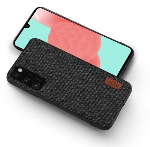 MoFi Fabric Back Cover Samsung Galaxy A51 fekete - Telefon tok - Fő fotó