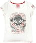 Devil&#39;s Keep riding keep smiling SCULL white S - Motorcycle t-shirt