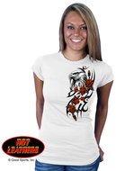 Hot Leather Glitter Eagle Head - Motorcycle t-shirt