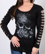 Hot Leathers Bandana Skull - Motorcycle t-shirt