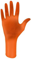 MERCATOR MEDICAL ideall Grip + nitrile work gloves with orange texture - Work Gloves