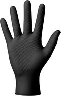 MERCATOR MEDICAL ideall Grip + nitrile work gloves with black texture - Work Gloves