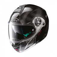 X-Lite X-1004 Ultra Carbon Dyad N-Com Carbon Scratched Chrome Chin Guard 3 Grey - Motorbike Helmet