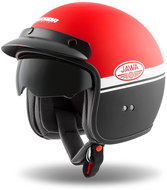 CASSIDA Oxygen Jawa OHC, (Matte Red/Black/White) - Motorbike Helmet