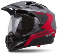 CASSIDA Tour 1.1 Spectre,  (šedá/červená/černá) - Helma na motorku