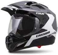 CASSIDA Tour 1.1 Spectre,  (šedá/bílá/černá) - Helma na motorku