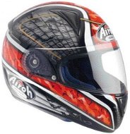 AIROH LEOX BAT LXB55 - integrální červená helma  - Helma na motorku