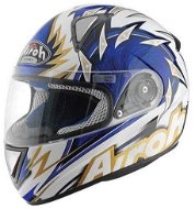 AIROH LEOX RIGHT LXR18 - Full-Face Helmet, Blue - Motorbike Helmet